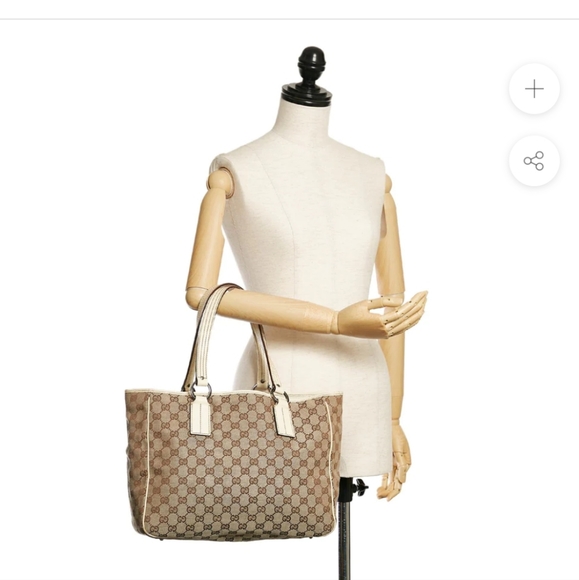 🤍 Gucci GG Canvas Tote Bag EUC - Picture 13 of 13